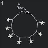 Luminous Anklet Bracelet Women Love/Star/Flower Charm Ankle Chain