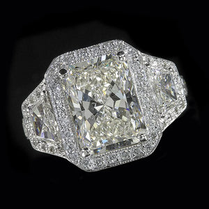 Rectangular CZ Geometric Women's Wedding Band