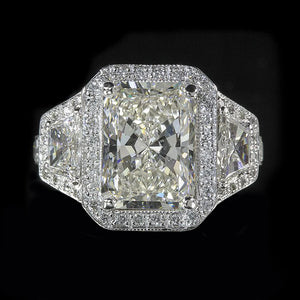 Rectangular CZ Geometric Women's Wedding Band