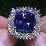 CZ Ring Women for Wedding Evening Party Lady's Ring Birthday Gift