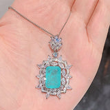 Green CZ Necklace Women Wedding Party Accessories