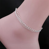 Bead Rhinestone Anklets for Women - Foot Jewelry