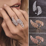 Angle Wing Women's Opening Ring for Wedding Party Girl Gift