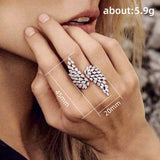 Angle Wing Women's Opening Ring for Wedding Party Girl Gift