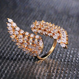 Angle Wing Women's Opening Ring for Wedding Party Girl Gift