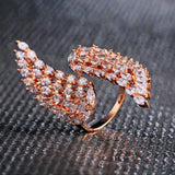 Angle Wing Women's Opening Ring for Wedding Party Girl Gift