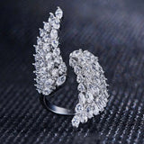 Angle Wing Women's Opening Ring for Wedding Party Girl Gift