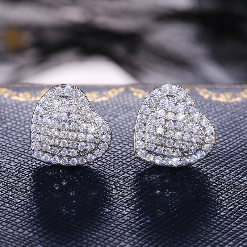 Romantic Heart Stud Earrings - Timeless Jewelry