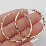 Geometric Pattern Hoop Earrings - Women's Fashion Jewelry