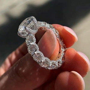CZ Wedding Bands Bridal Rings Female Finger Jewelry