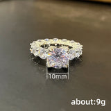 CZ Wedding Bands Bridal Rings Female Finger Jewelry