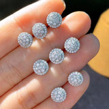 Elegant Round Stud Earrings CZ Classic Female Earrings Lot