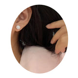 Elegant Round Stud Earrings CZ Classic Female Earrings Lot