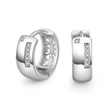 Small Circle Hoop Earrings Silver Female Loop Earring Classic Jewelry