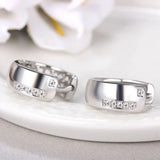 Small Circle Hoop Earrings Silver Female Loop Earring Classic Jewelry