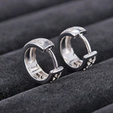 Small Circle Hoop Earrings Silver Female Loop Earring Classic Jewelry