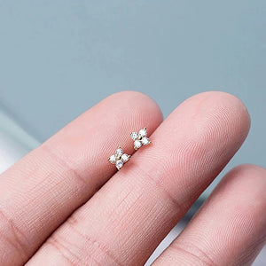 Dainty Small Flower Stud Earrings Women Small Fresh Style Delicate Girl Earrings