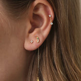 Dainty Small Flower Stud Earrings Women Small Fresh Style Delicate Girl Earrings