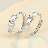 Dainty Small Hearts Women Hoop Earring Low-key Daily Accessories Love Jewelry