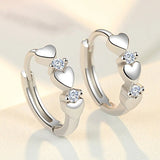 Dainty Small Hearts Women Hoop Earring Low-key Daily Accessories Love Jewelry