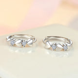 Dainty Small Hearts Women Hoop Earring Low-key Daily Accessories Love Jewelry
