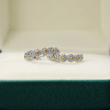 Delicate Daisy Round Hoop Earring for Women