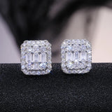 Delicate Cubic Zircon Stud Earrings for Women