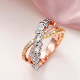 Cross Rings with CZ Women's Wedding Accessories Modern Jewelry