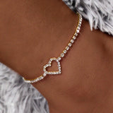 Heart Anklet Bracelet Women Love Ankle Anklet Girl Gift Jewelry