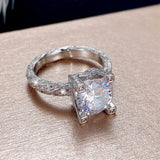 Twist Band Women's Engagement Ring with CZ Jewelry