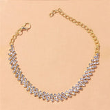 Rhinestone Anklet Silver/Gold Leg Chain Party Jewelry