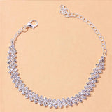 Rhinestone Anklet Silver/Gold Leg Chain Party Jewelry