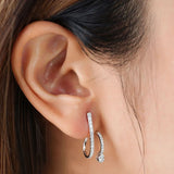 Geometric Stud Earrings Sparkle Stylish Women's Jewelry
