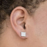 Hiphop CZ Circle Earrings for Men