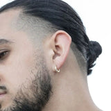Hiphop CZ Circle Earrings for Men
