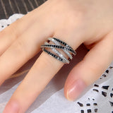 Multi-layer Enamel Cross Rings for Women