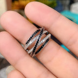 Multi-layer Enamel Cross Rings for Women