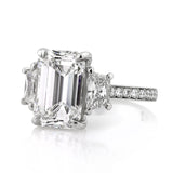 Square Cubic Zirconia Women's Ring for Wedding Proposal