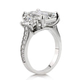 Square Cubic Zirconia Women's Ring for Wedding Proposal