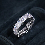 CZ Band Women Finger Rings Wedding Engagement Party Female Rings