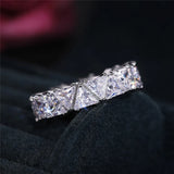 CZ Band Women Finger Rings Wedding Engagement Party Female Rings