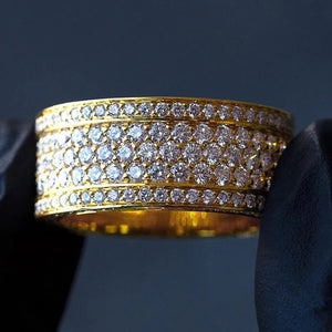 Round CZ Promise Rings for Women Bling Wedding Engagement Ring
