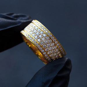 Round CZ Promise Rings for Women Bling Wedding Engagement Ring