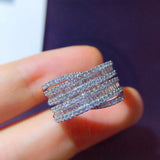 Geometric CZ Rings for Women Wedding Party Jewelry