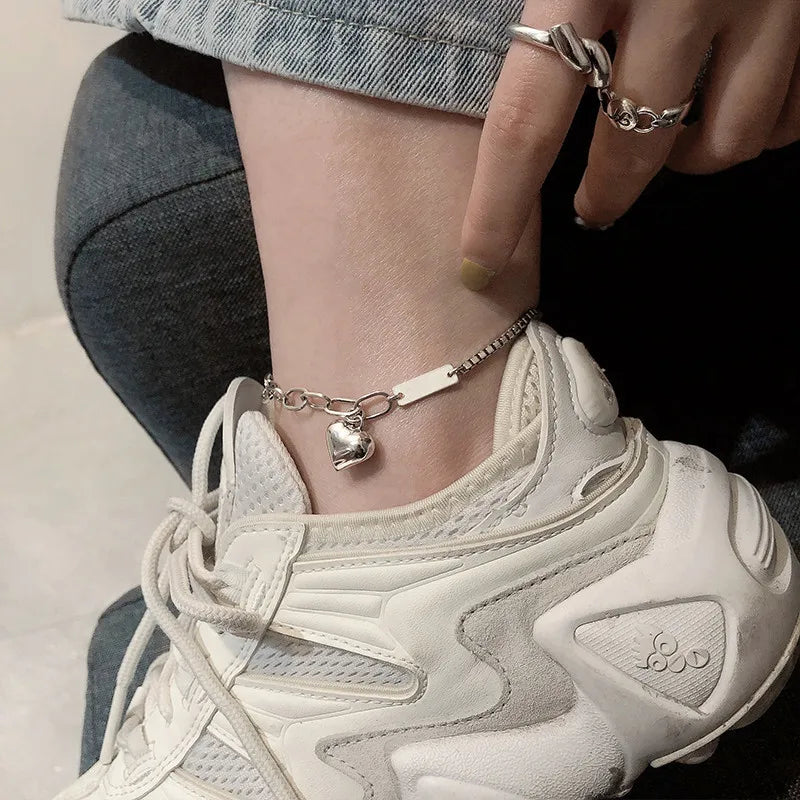 Heart Anklet Love Pendant Ankle Bracelet Foot Chain Accessories