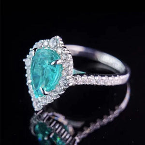 Pear Shaped CZ Wedding Rings Unique Design Women's Accessori