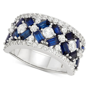 Crystal Round CZ Band Ring for Women Wedding Jewelry