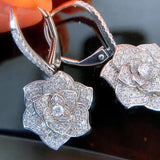 Flower Dangle Earrings Wedding Party Jewelry