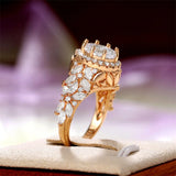 Brilliant Cubic Zirconia Wedding Ring for Women