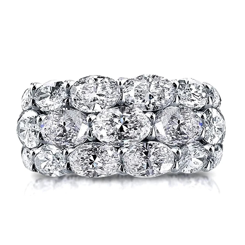 Elegant Eternity Promise Ring with Crystals